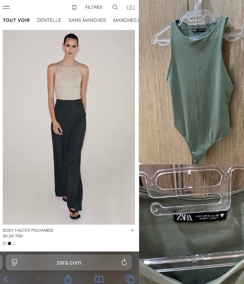 Body ZARA basique