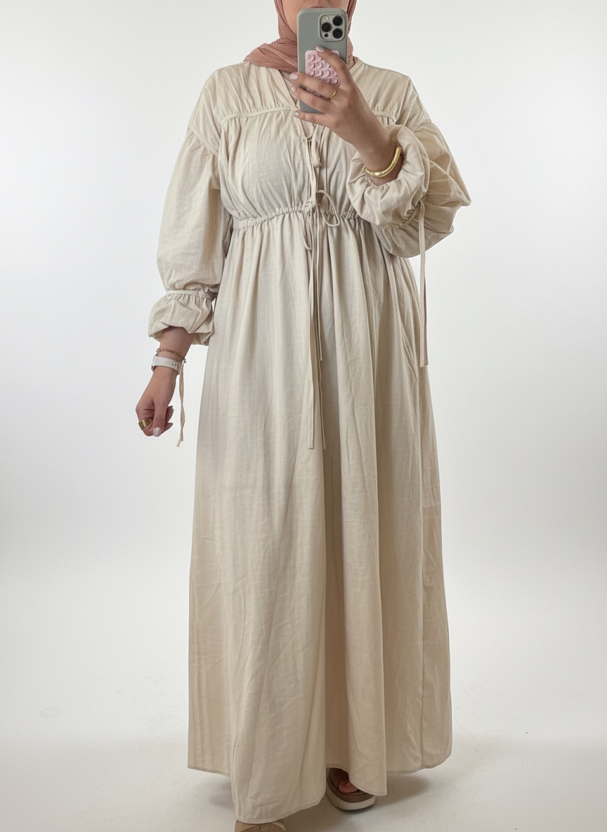 Tres belle robe beige 