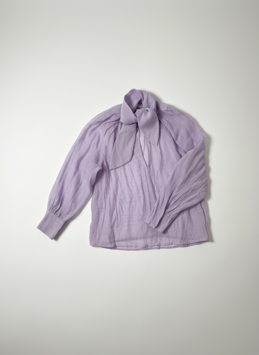 Chemise mango tres chic en lilas