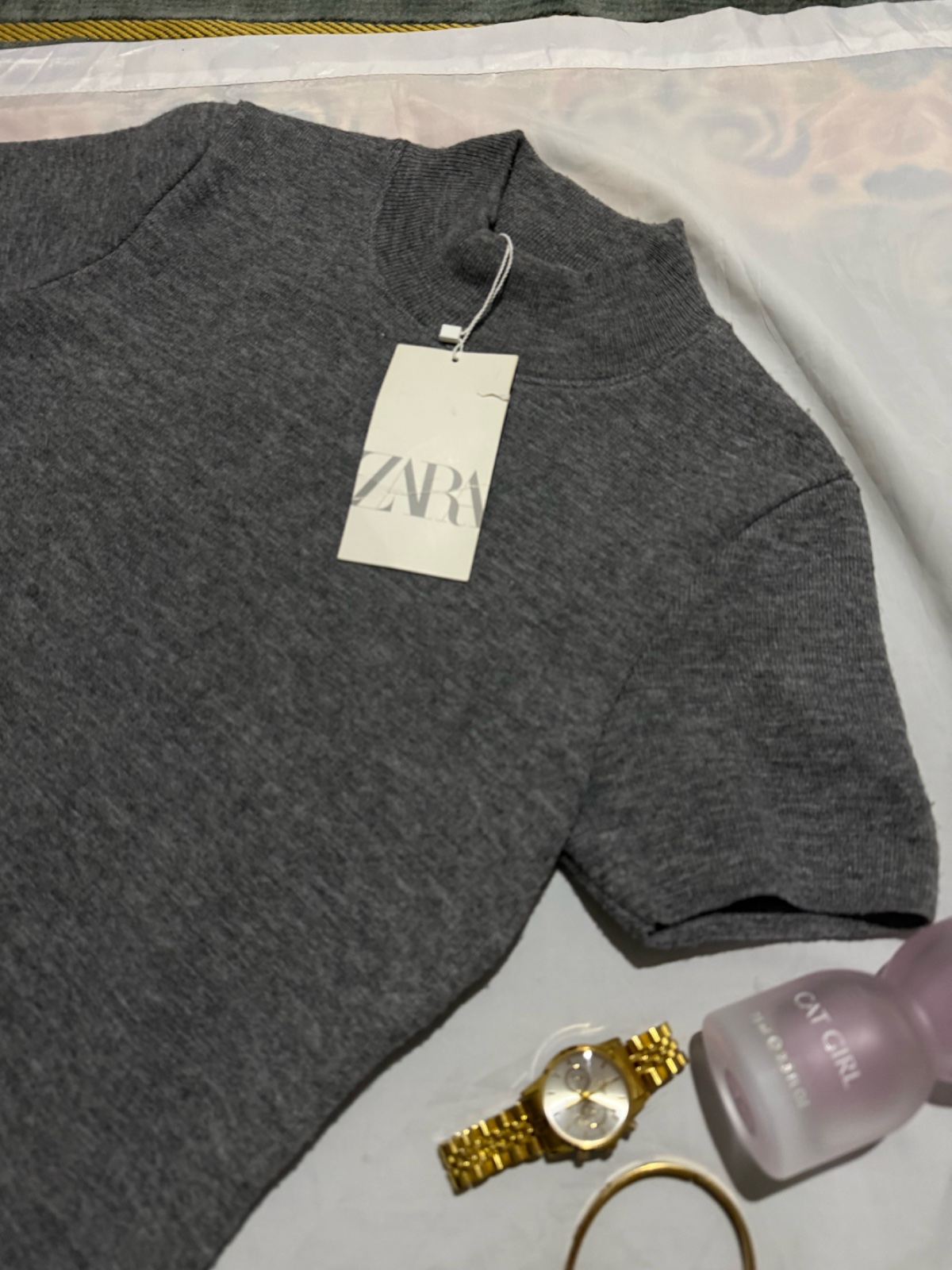 Robe gris zara 