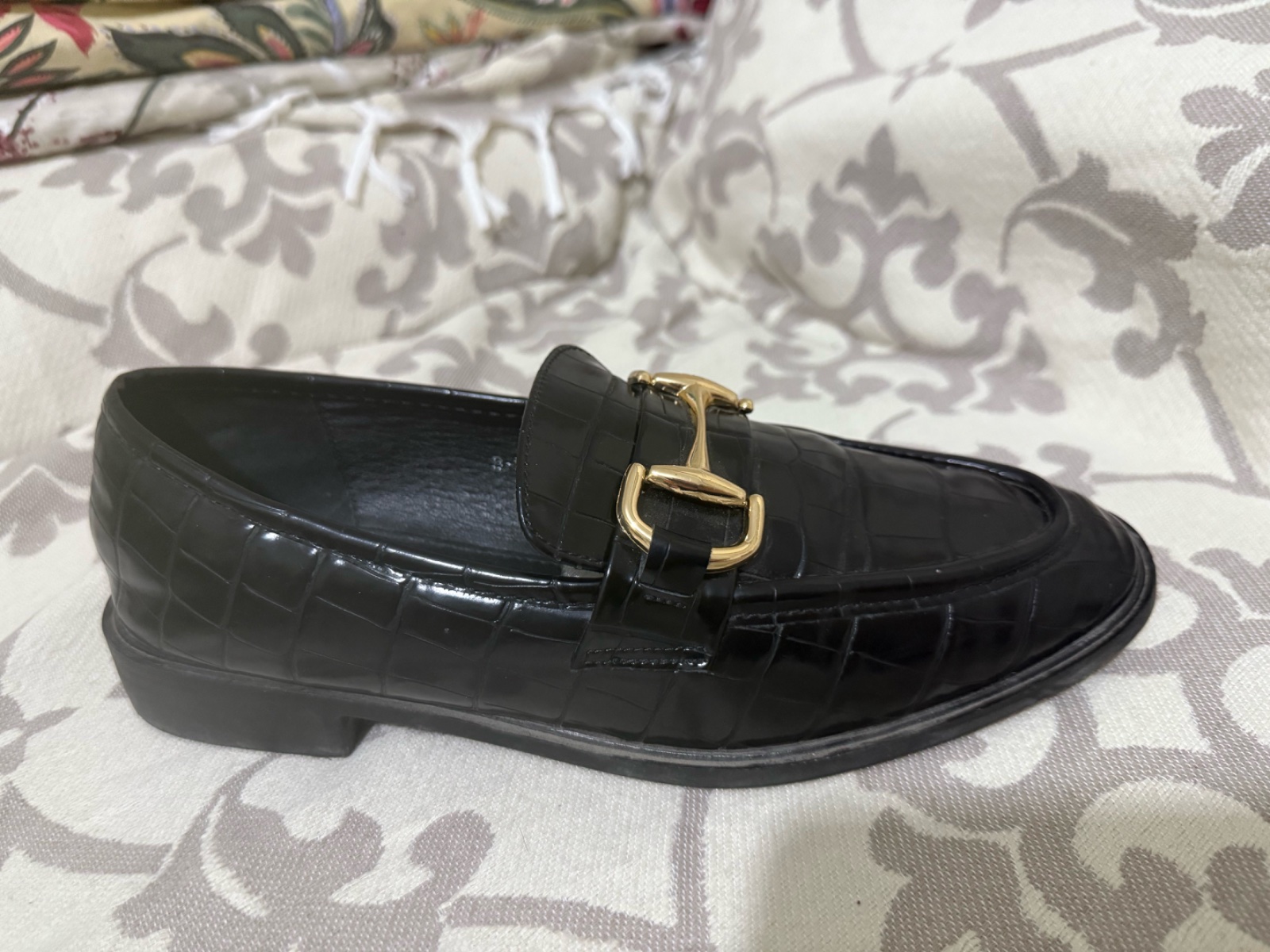 Ballerine noir croco 
