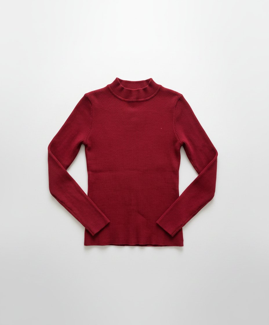 Pull rouge bordeaux 