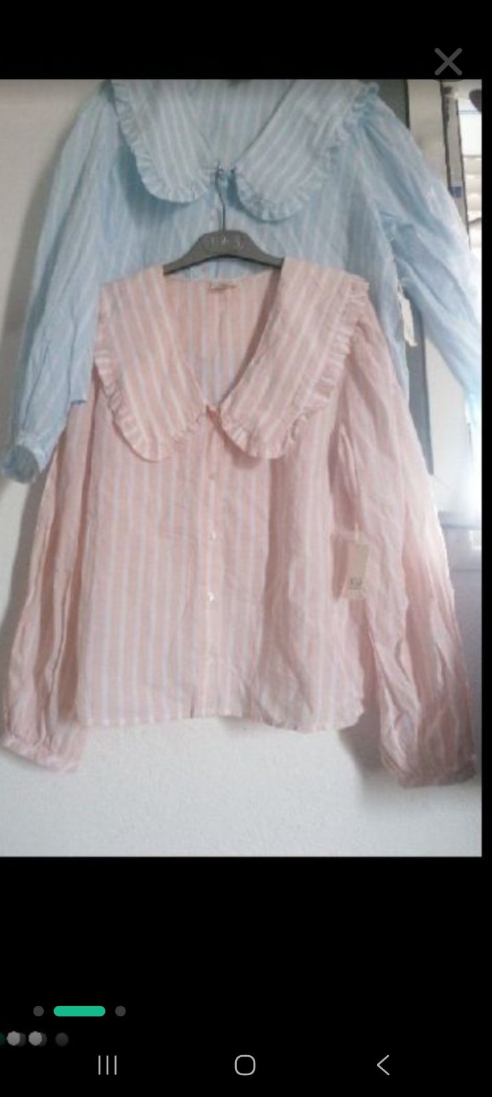 Chemise rillet rose