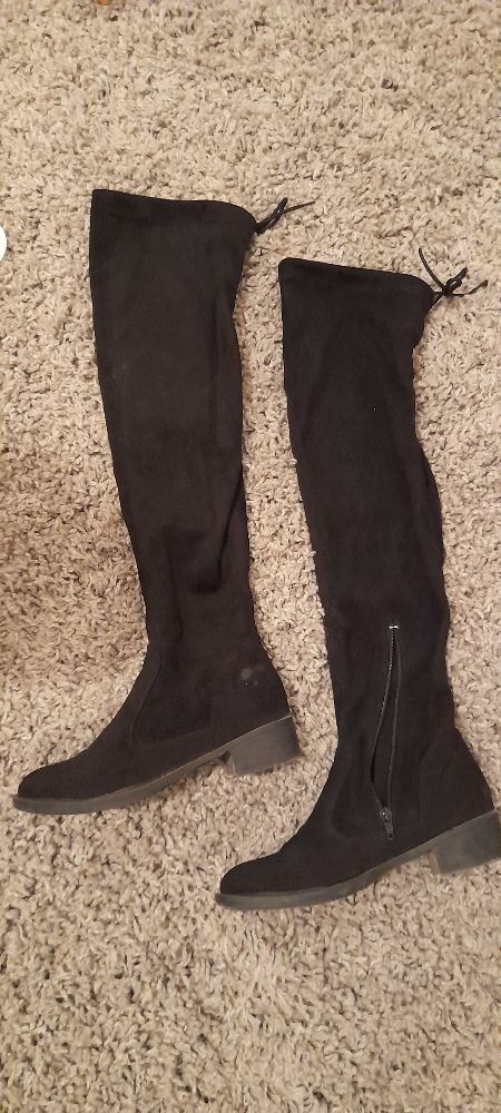 Bottes noir daim