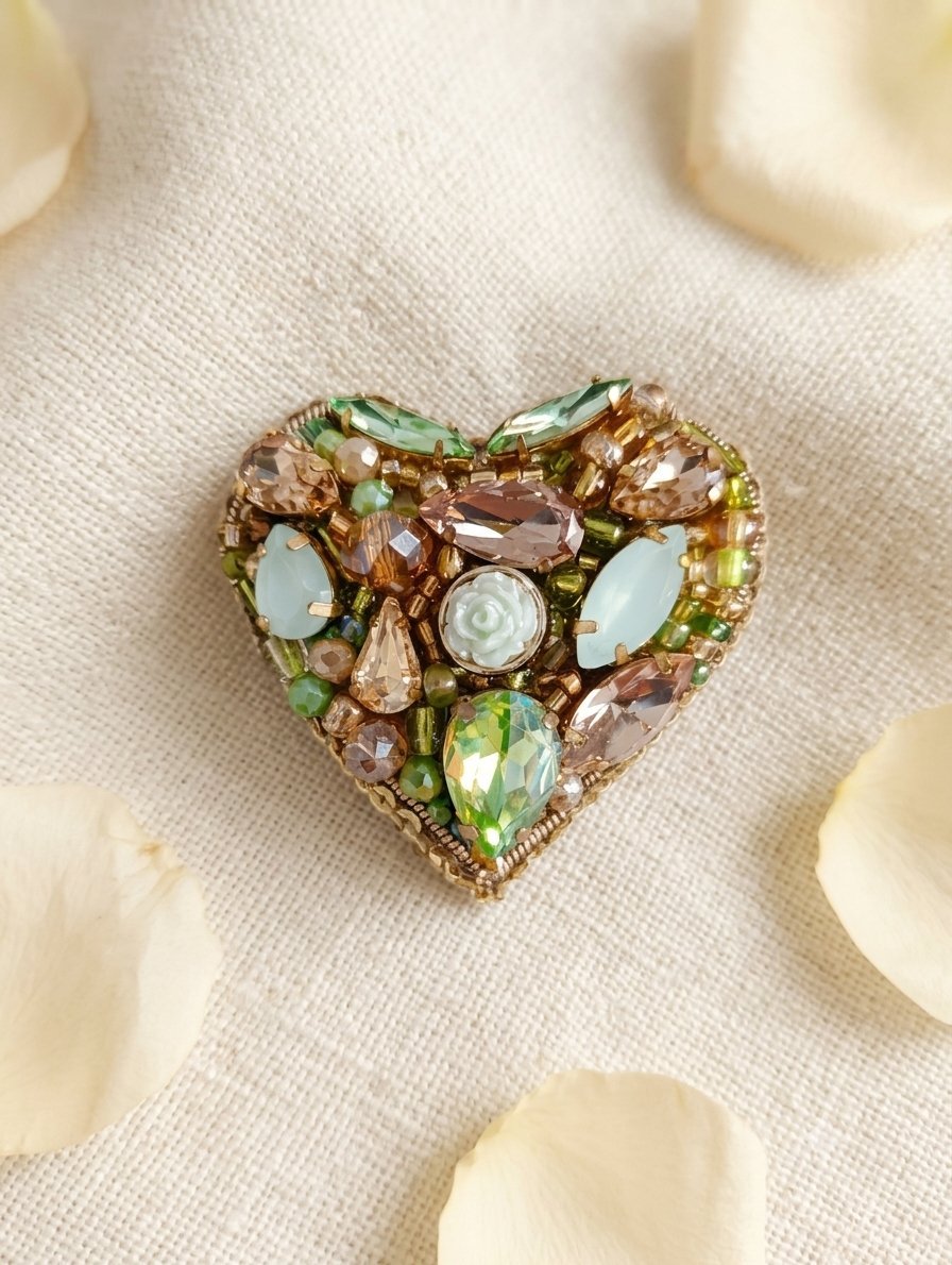 Broche artisanale faite à la main 