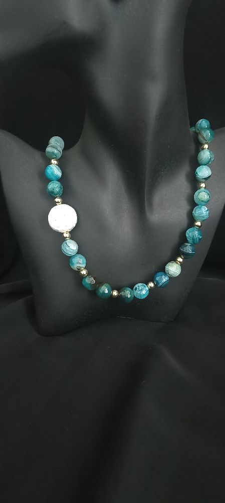 Collier agate 