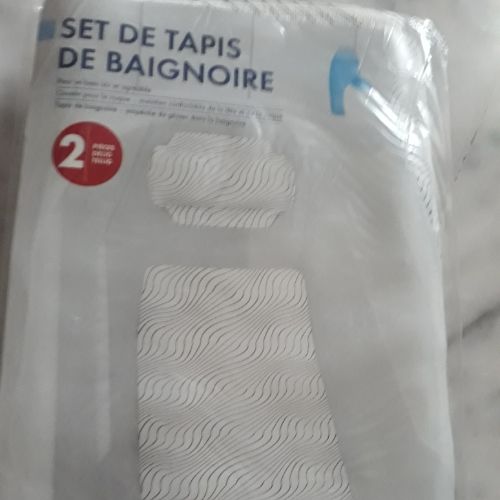 Tapis de baignoire avec repose tete