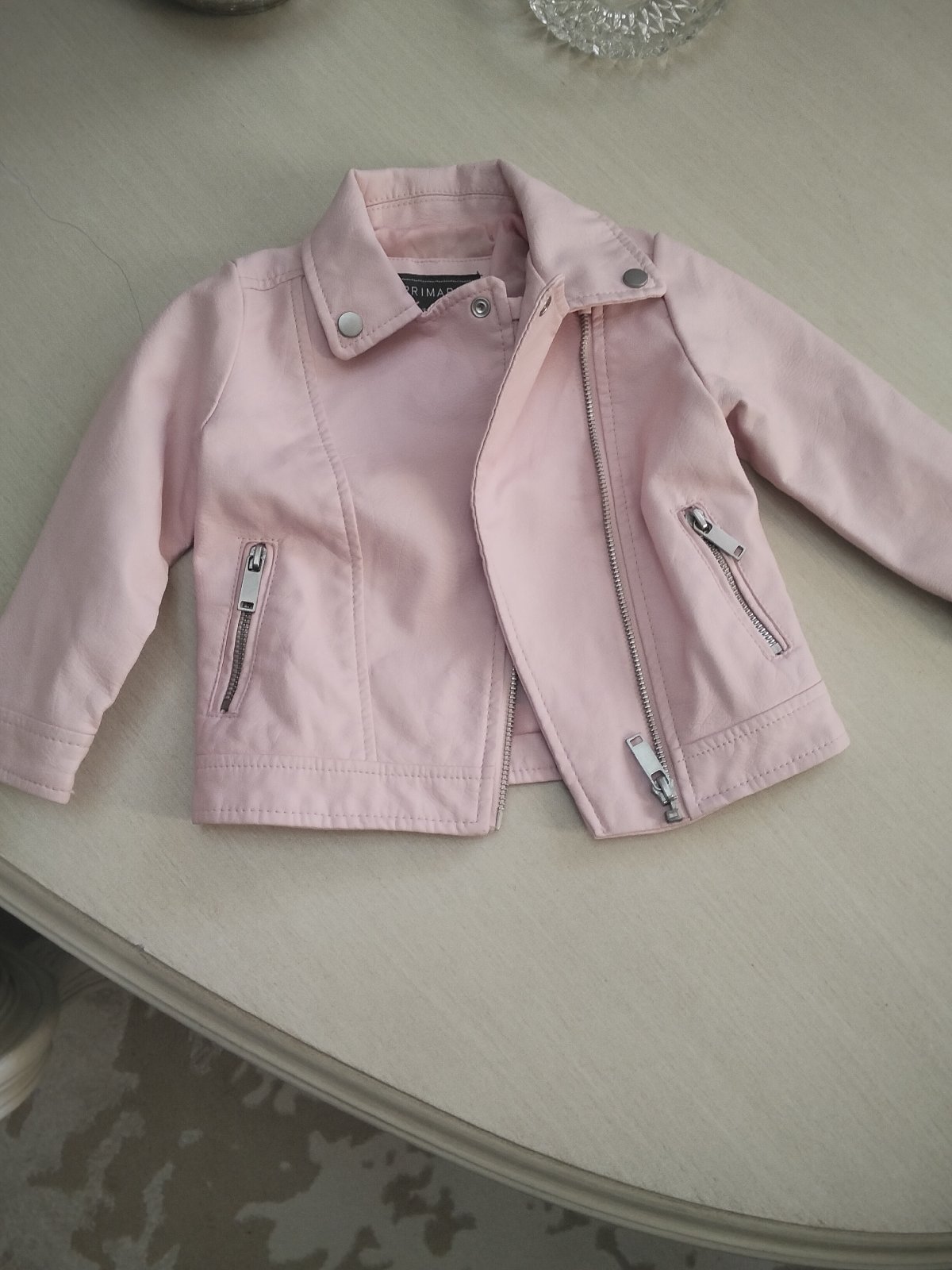 Veste pour bébé simili cuir 