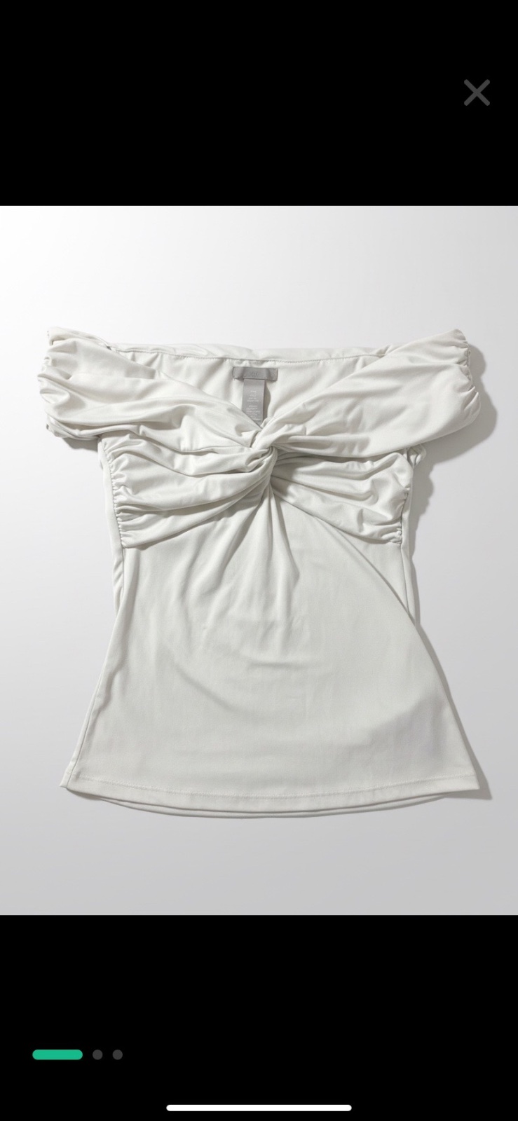 Trikou off shoulder summer bibe