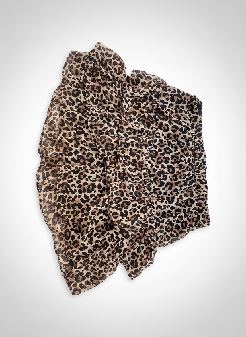 Leopard print min skirt