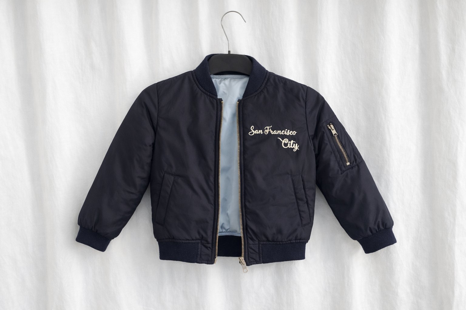 Veste bomber bleu 