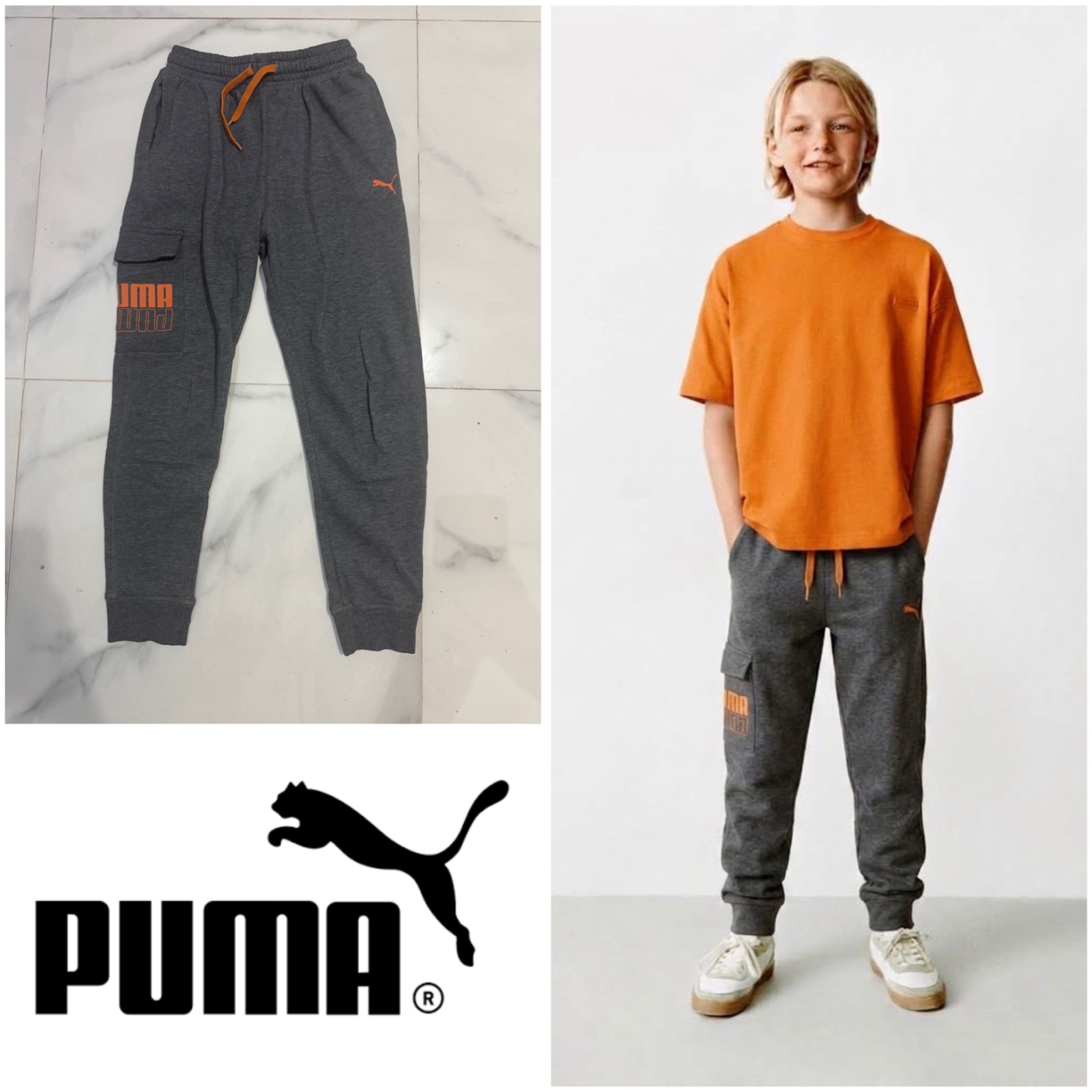 Pantalons puma pour enfant a l'age de 12 ans 