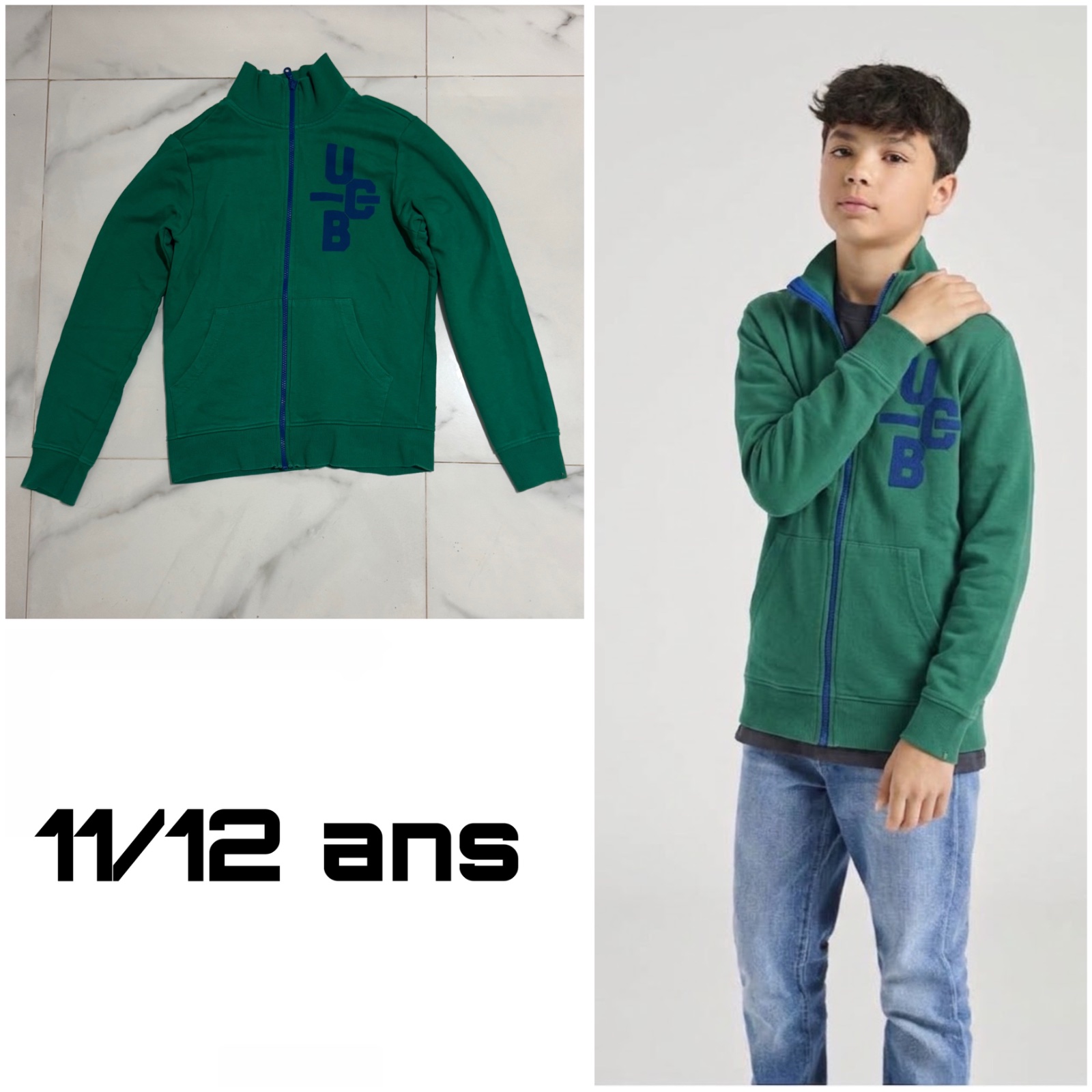 Gilet pour garçon a l'age de 11/12 ans 