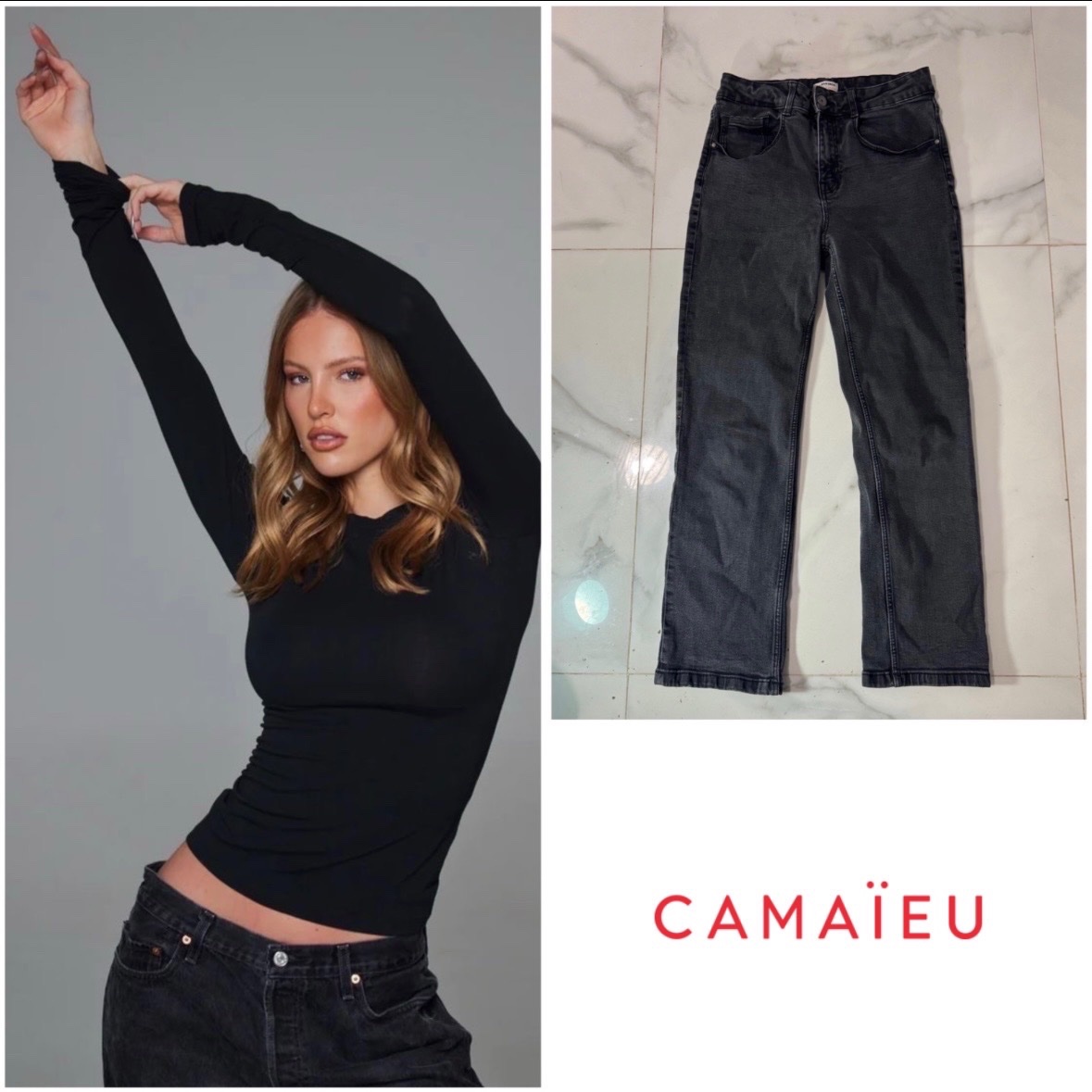 Pantalon gris de la taille 36