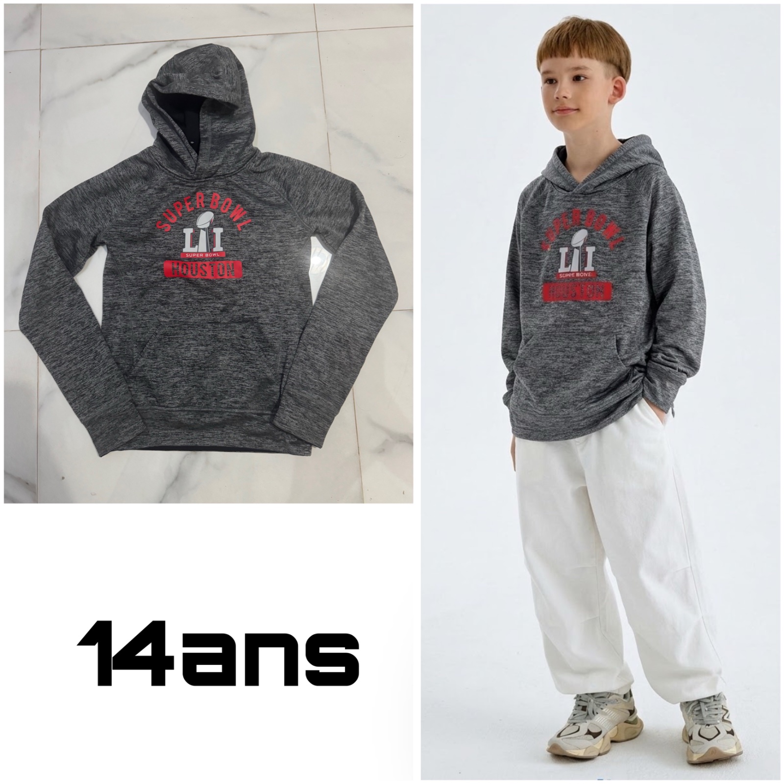 Capuche pour enfant a l'age de 12/14 ans 