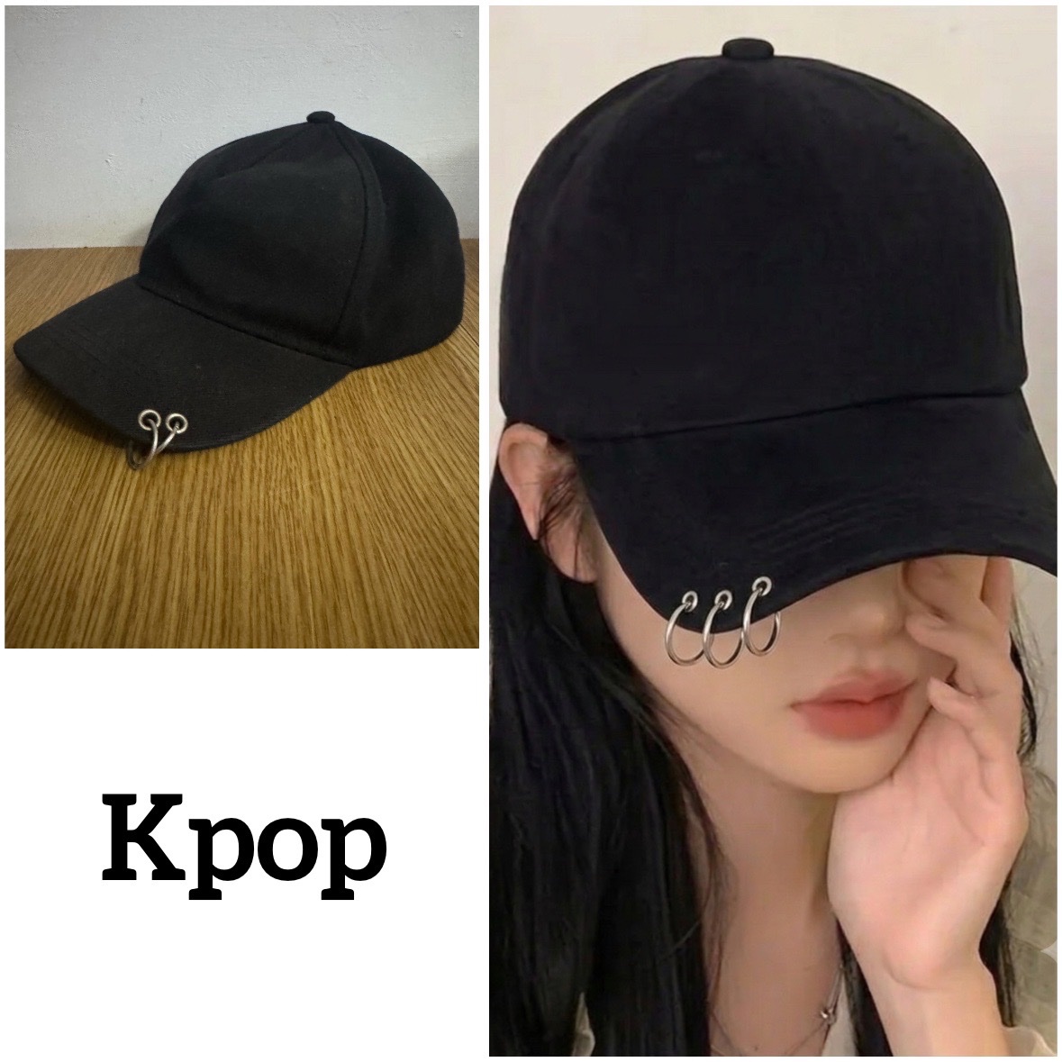 Casquette kpop noir 