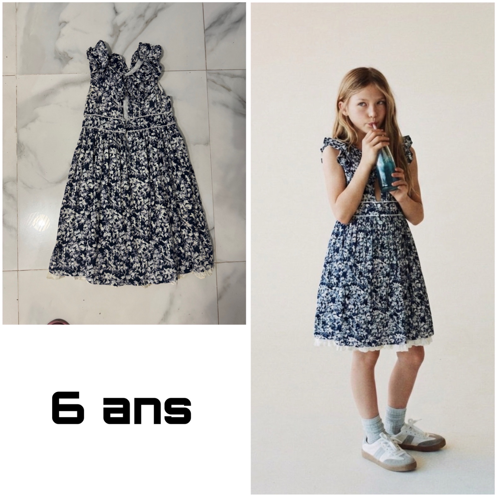 Robe pour fille a l'age de 6 ans 