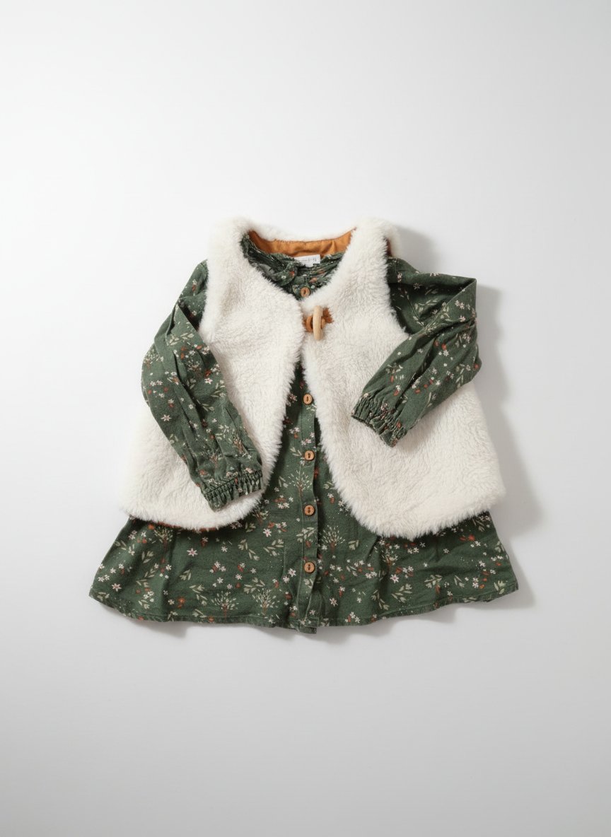 Chemise + pull + veste sans manche  