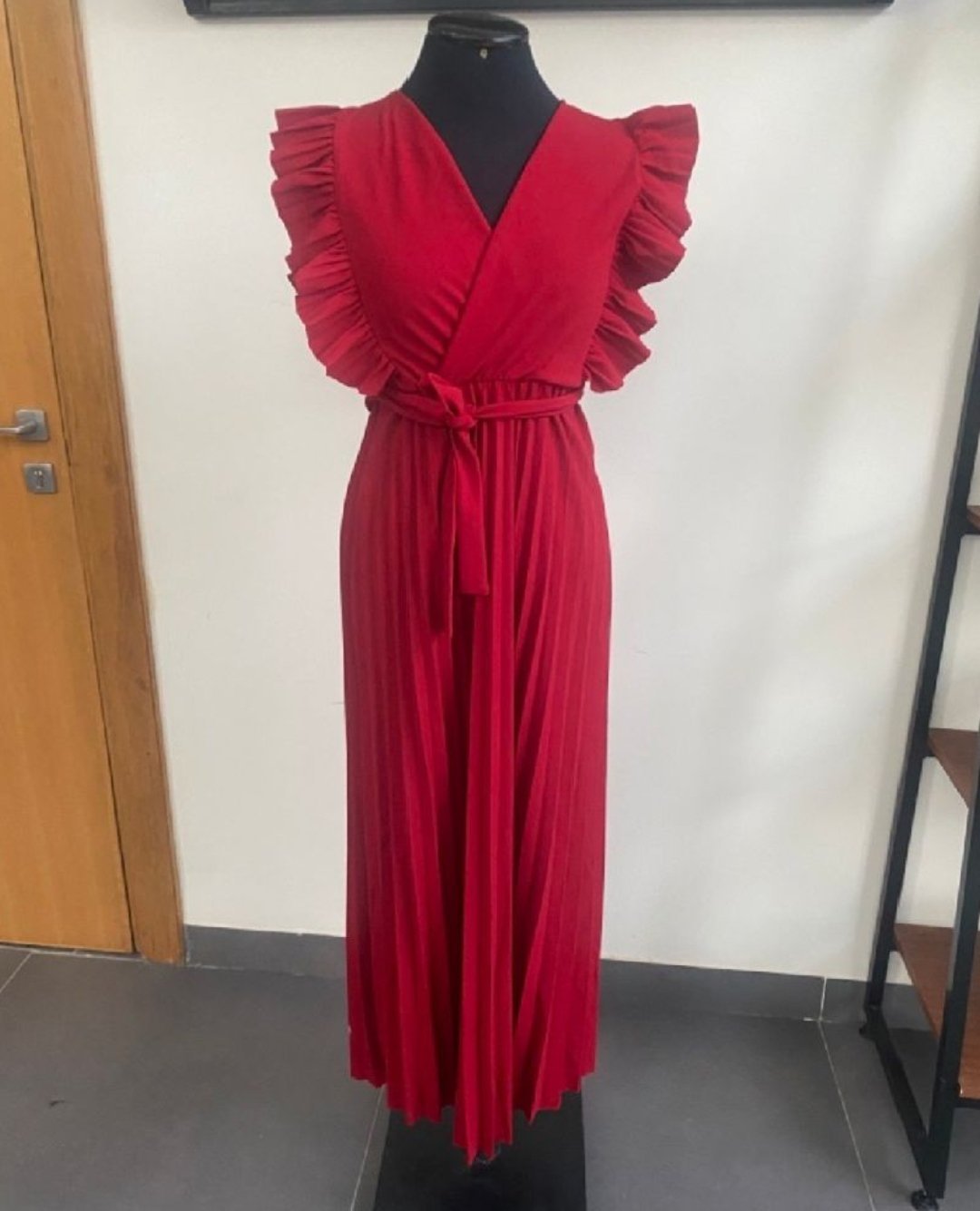 Robe plissée longue
