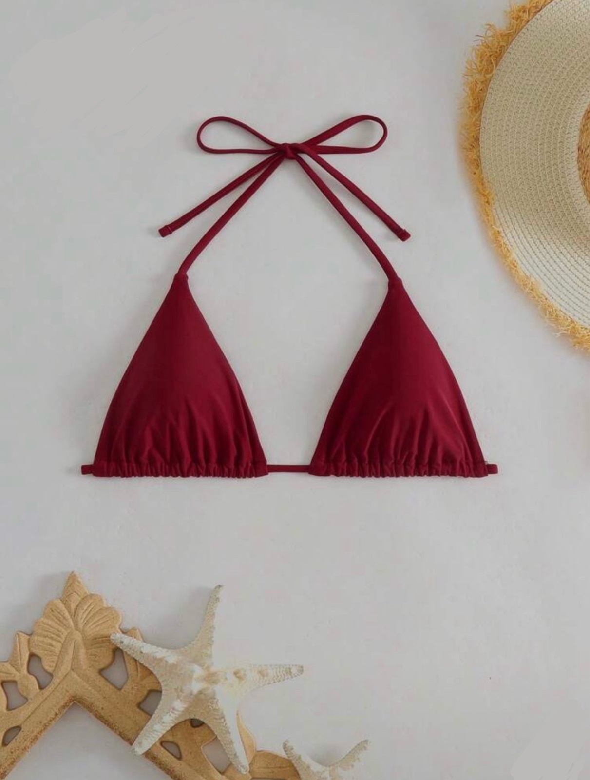 Haut de bikini triangle bordeaux - Très bon état