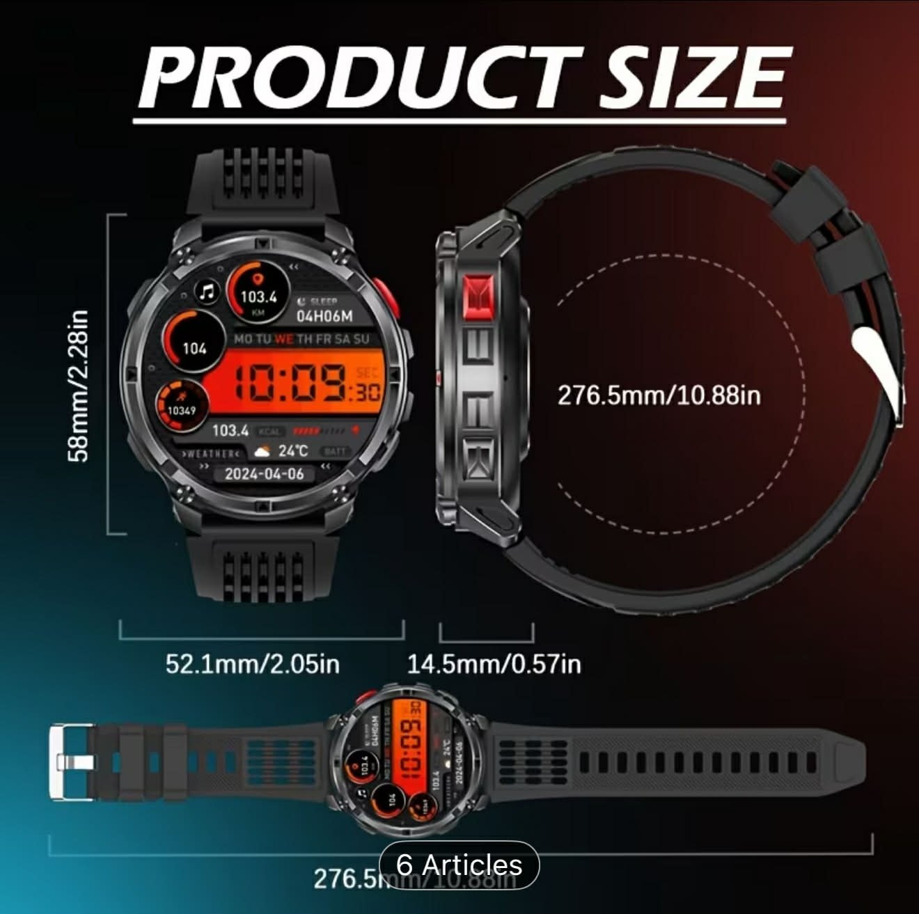Montre homme connectée 