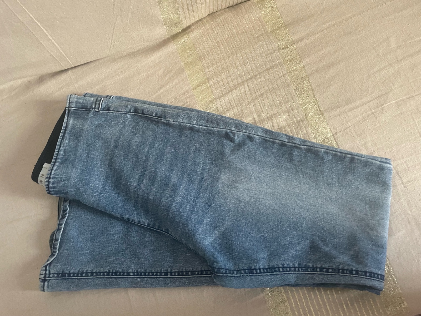 Jean évasé taille haute Tinseltown bleu