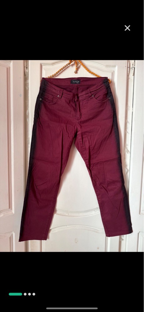 Djean léger rouge bordeaux  très original 