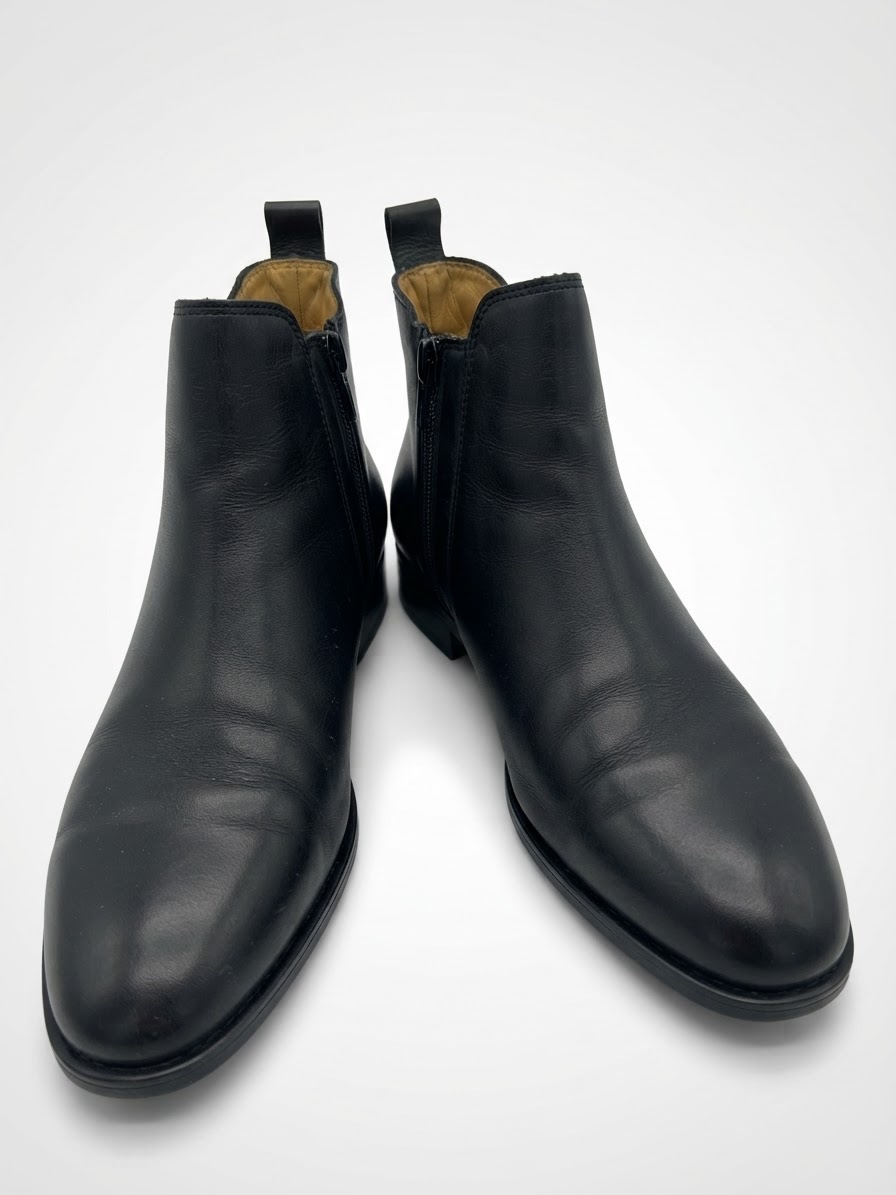 Boots noire  en cuir 