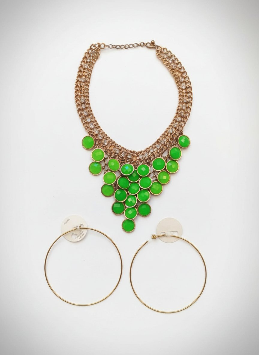 Set de collier et boucles d'oreilles 