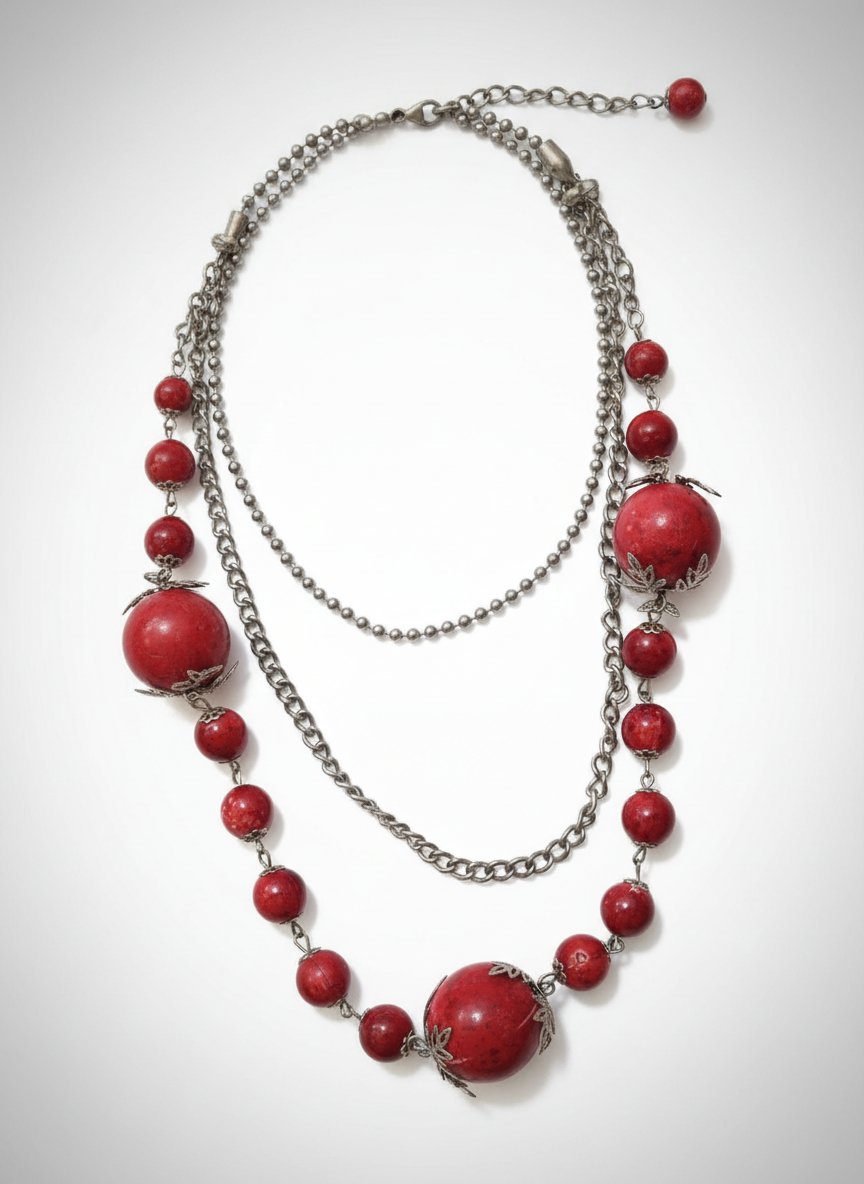 Collier rouge