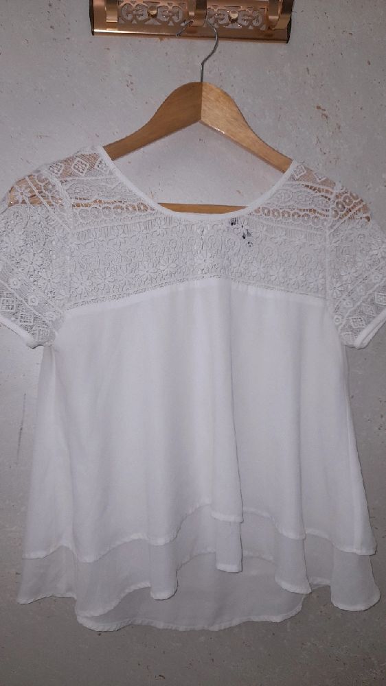pull chemise blanc kassé