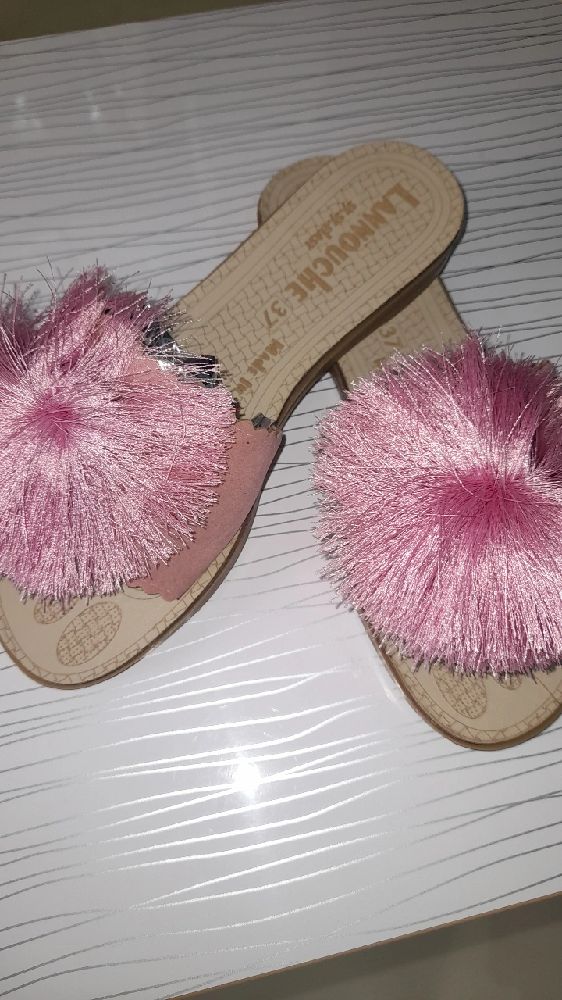 mules femme rose