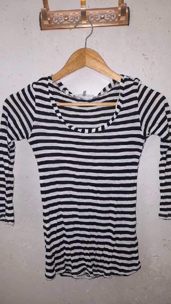 pull rayeé couton manche 3 car