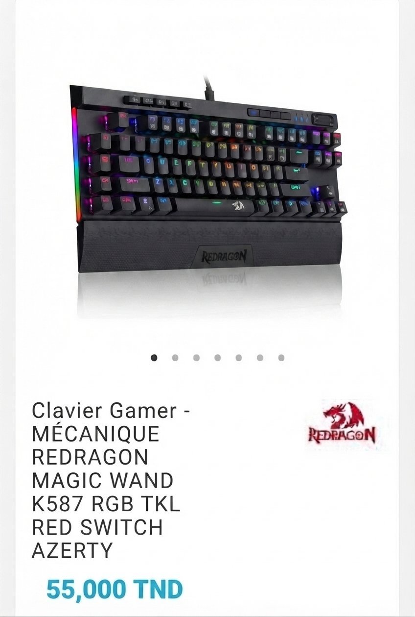 Clavier et souris gamer à vendre