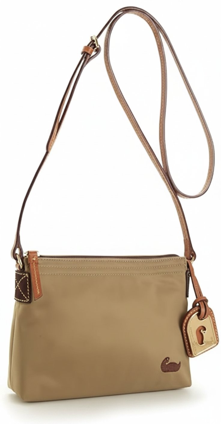 Dooney & Bourke Small Tan Nylon Handbag