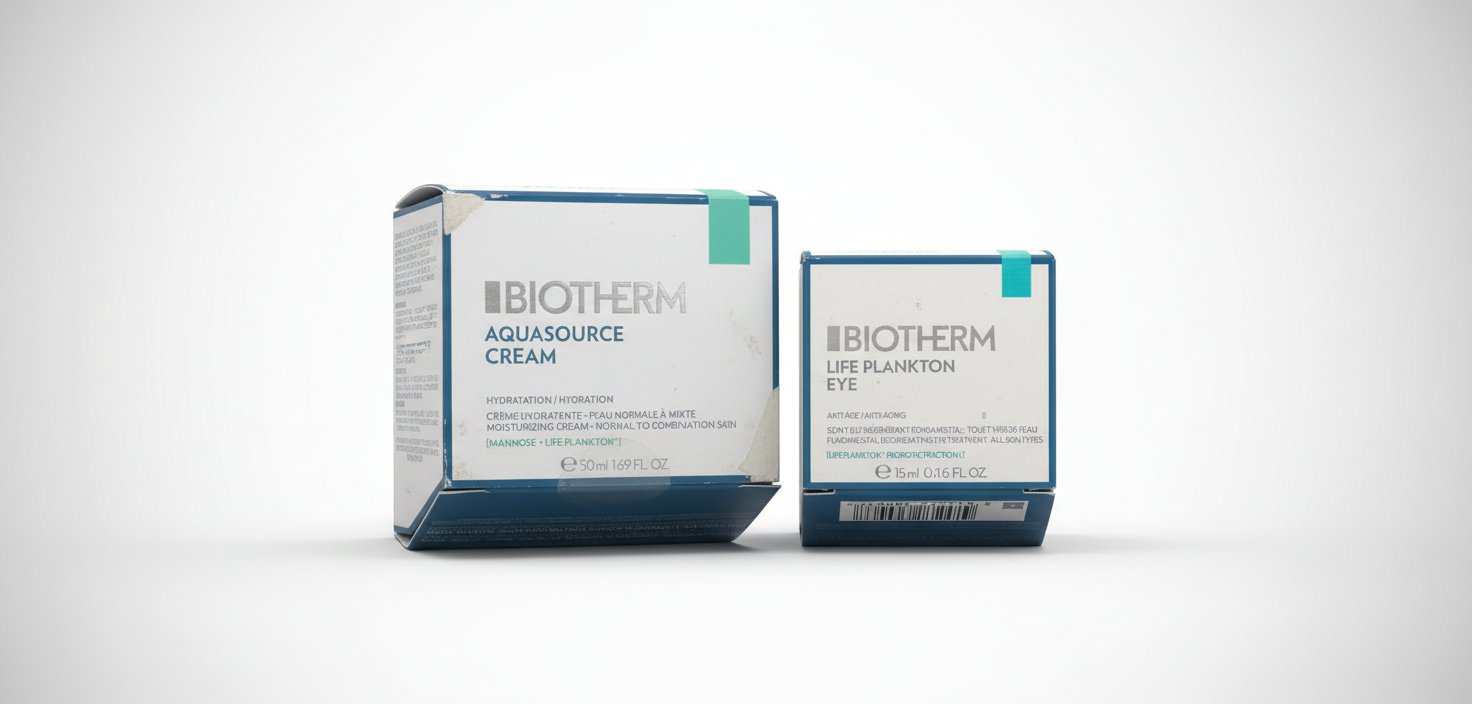 Duo Biotherm : Crème Aquasource (50ml) + Soin Yeux Life Plankton (15ml
