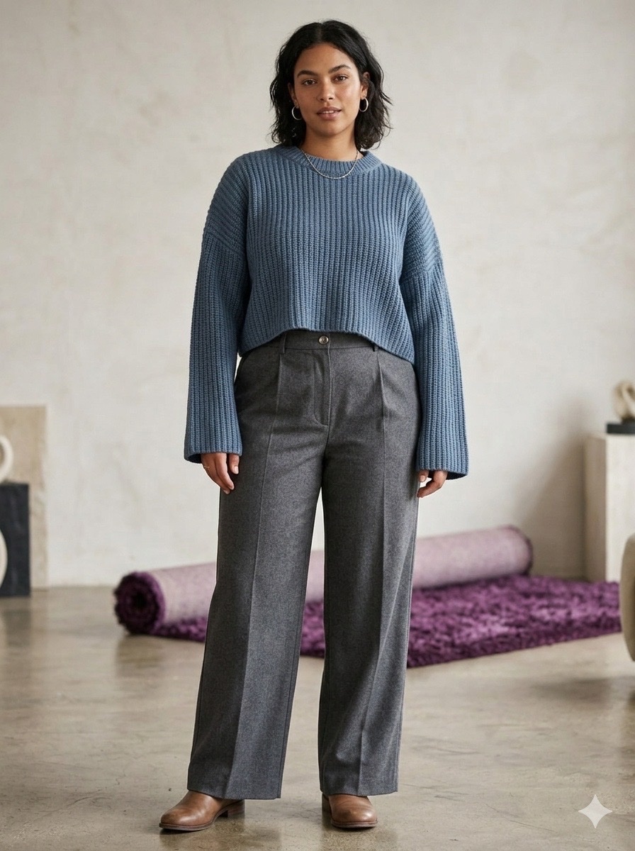 Pull bleu gris 