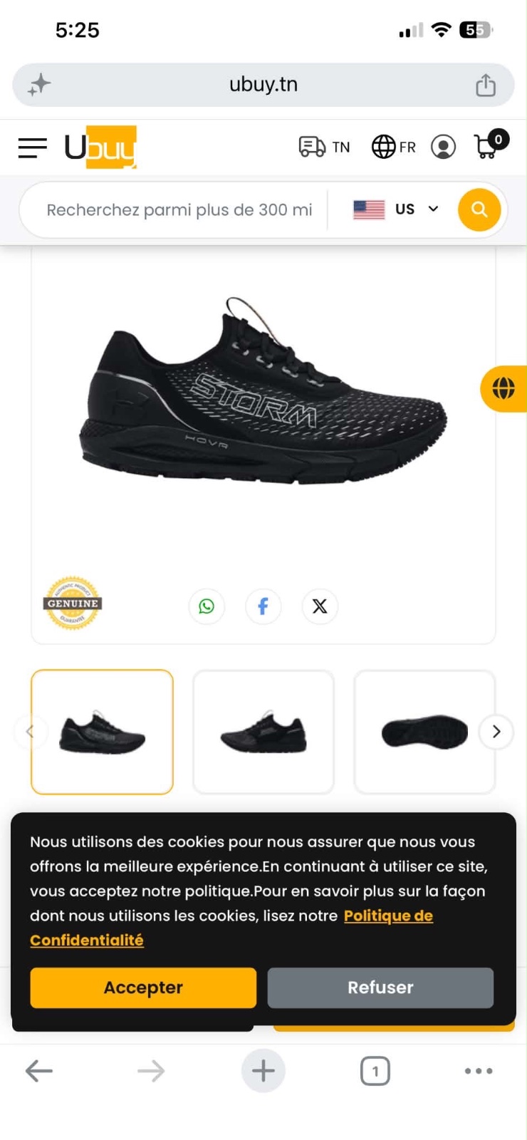 Under Armour Men's HOVR Sonic 4 Storm Running Shoes