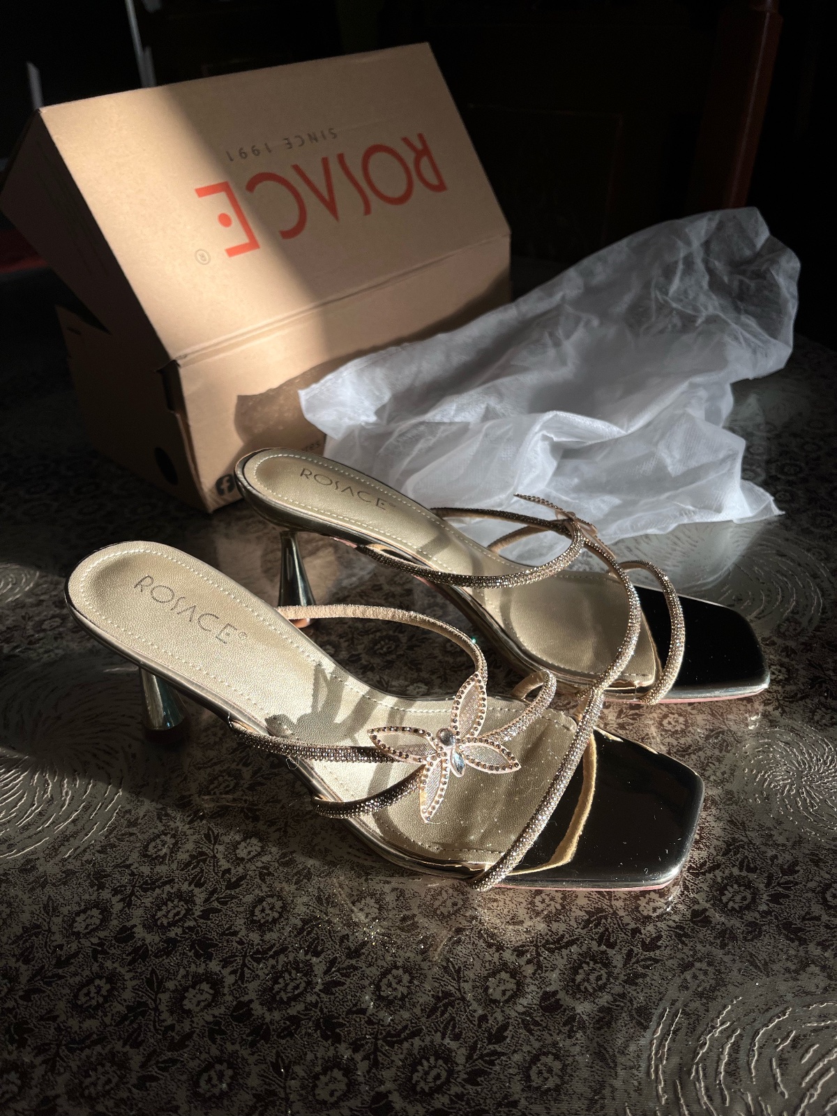 Mules Butterfly GOLD Rosace