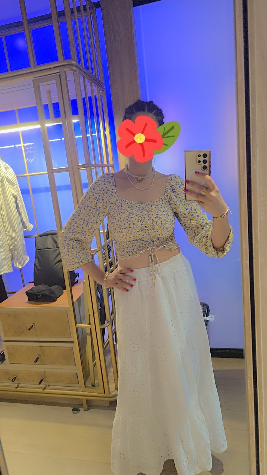 Blouse a fleur 