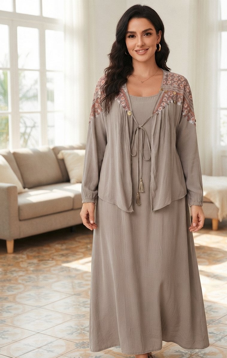 Set Hayet Haute Couture  tissu le viscose taille 46