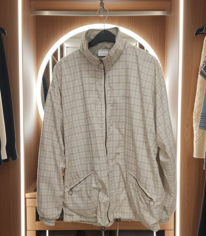 Veste Légère à Carreaux pour Homme