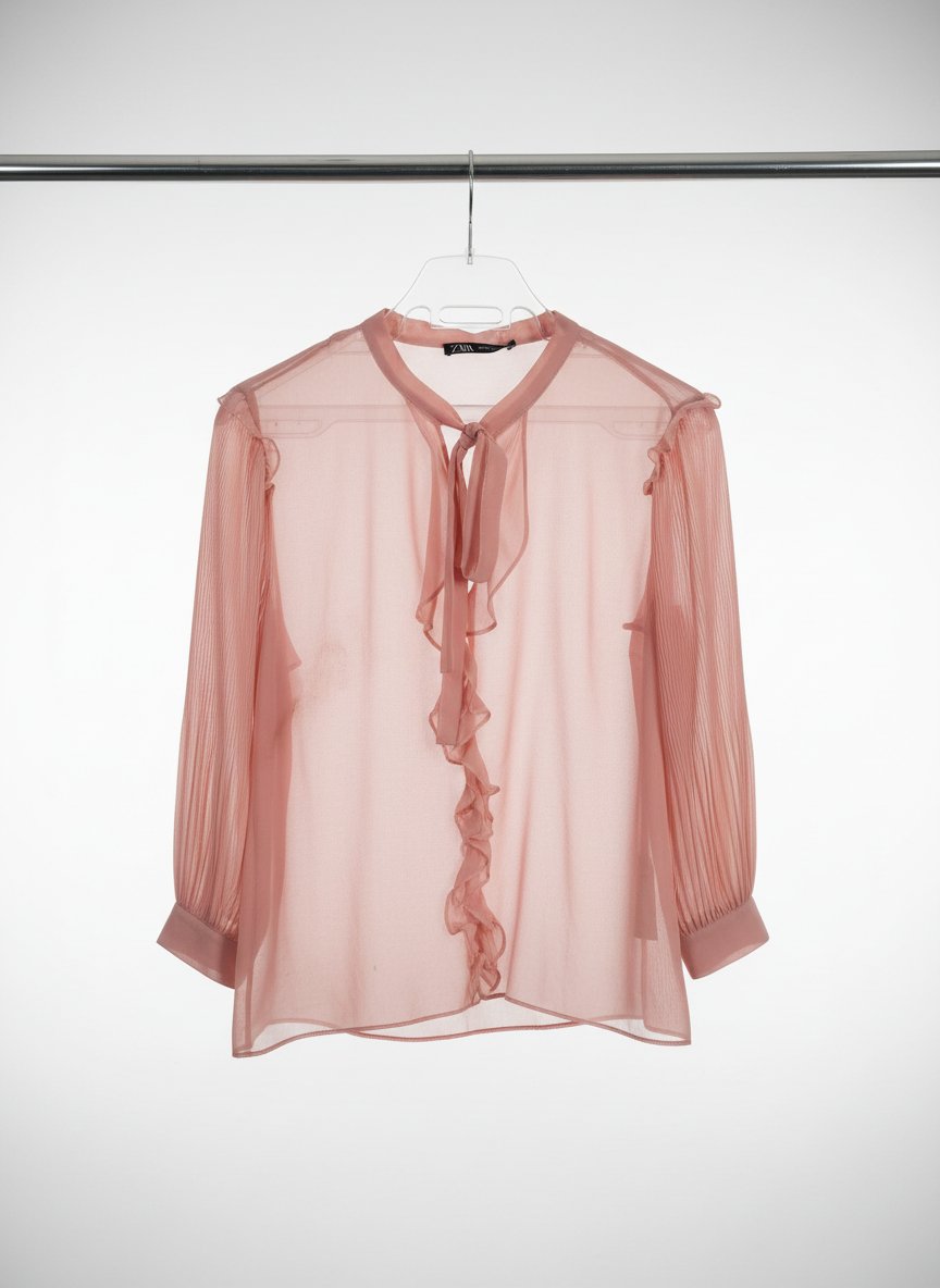 Chemise rose poudré 