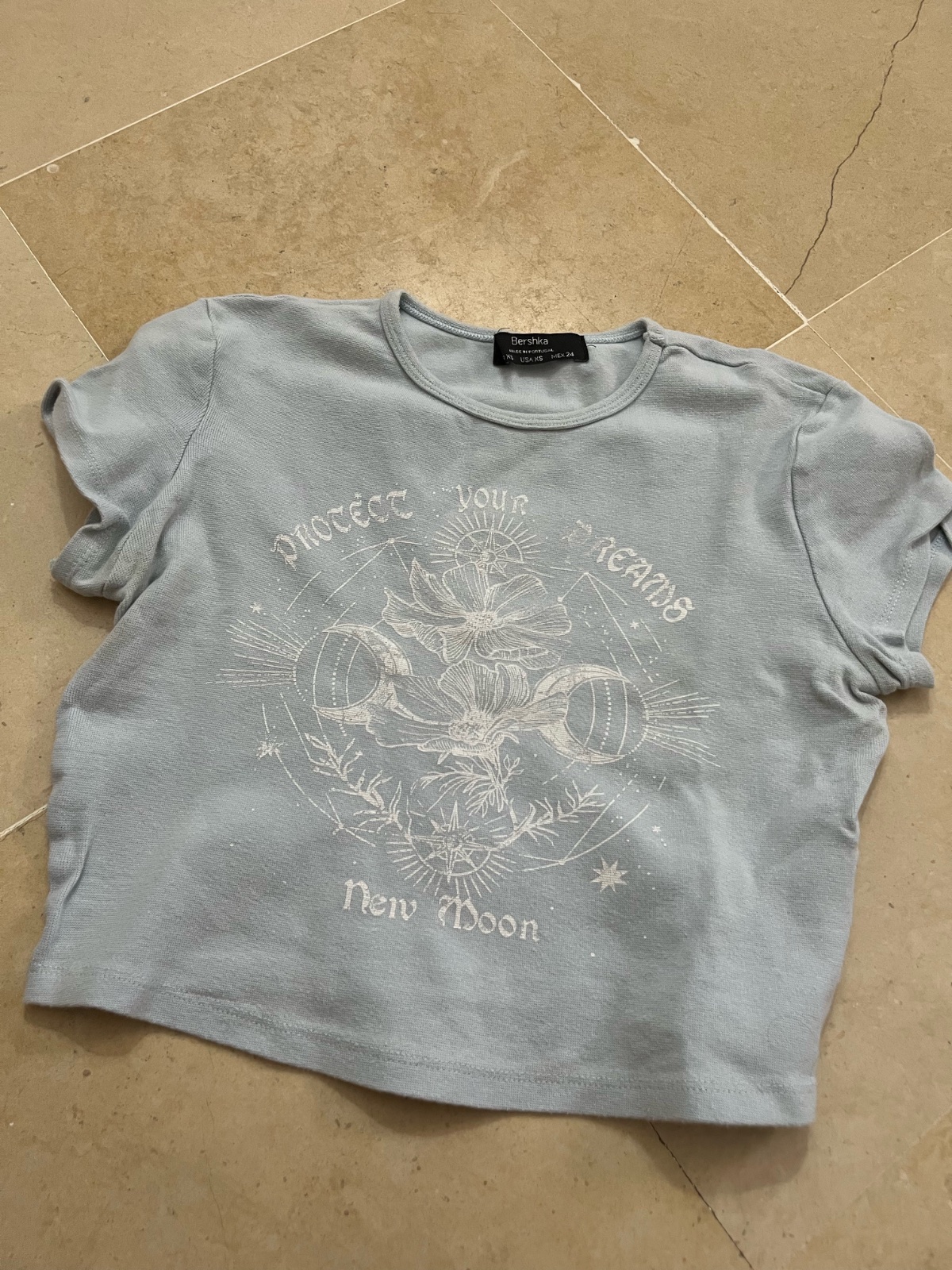 Top bleu pastel