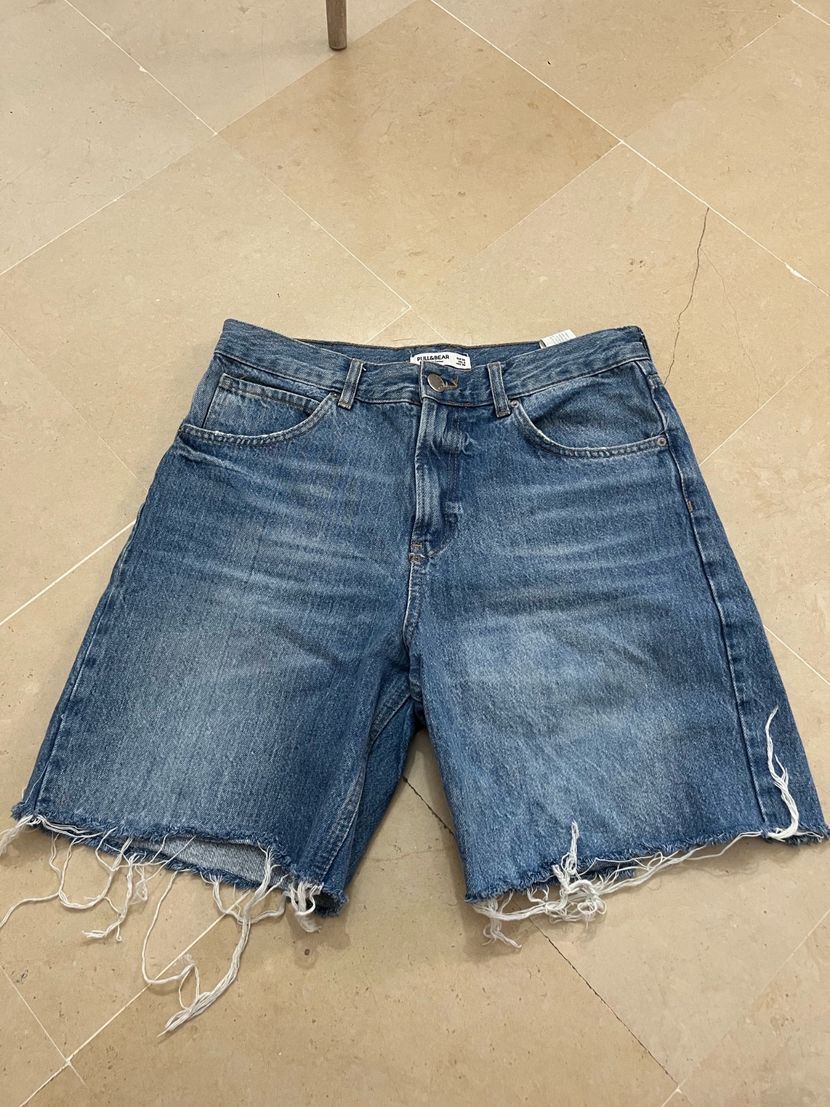 Short bleu jean