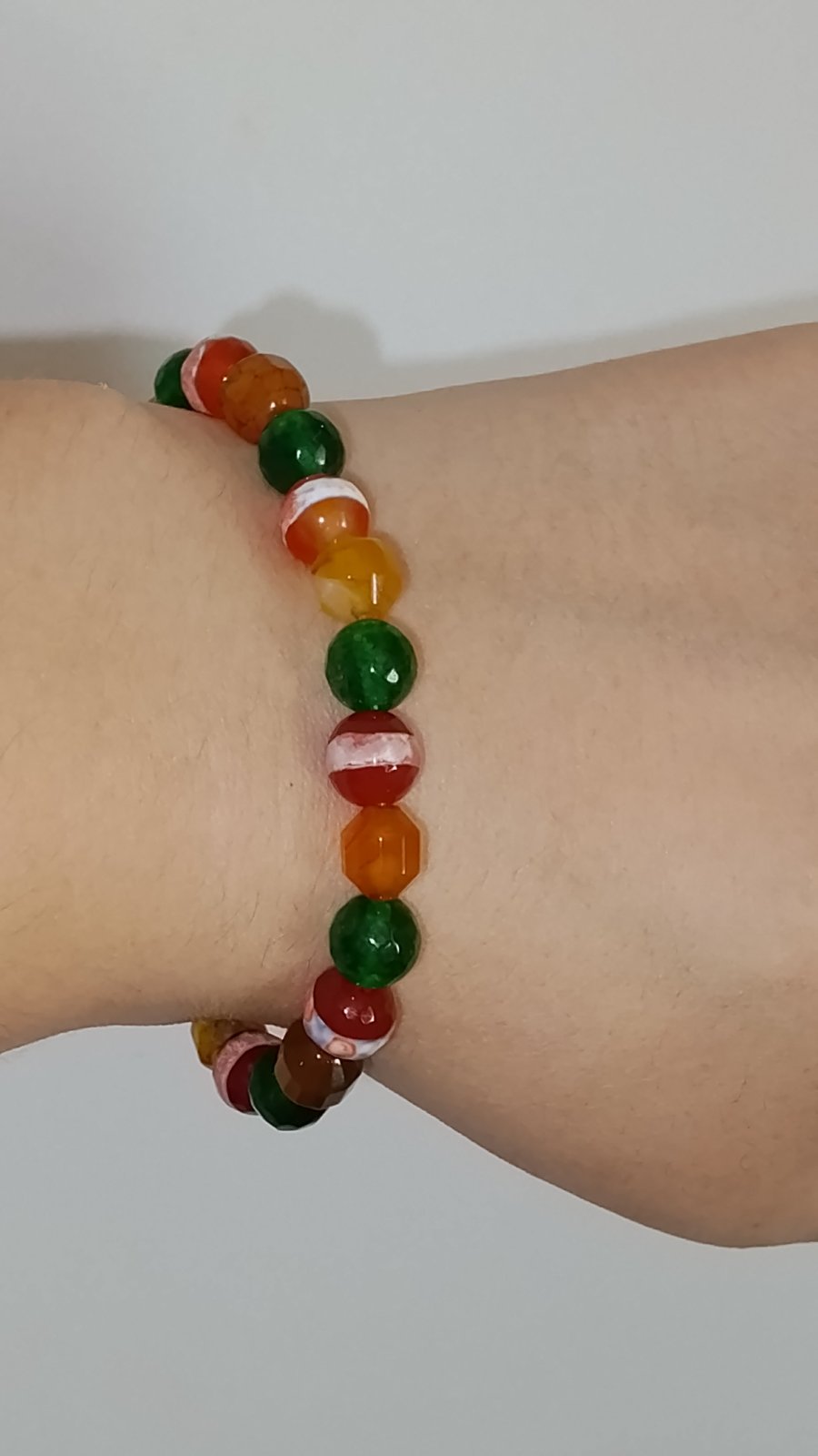 Bracelet pierres agate melangés