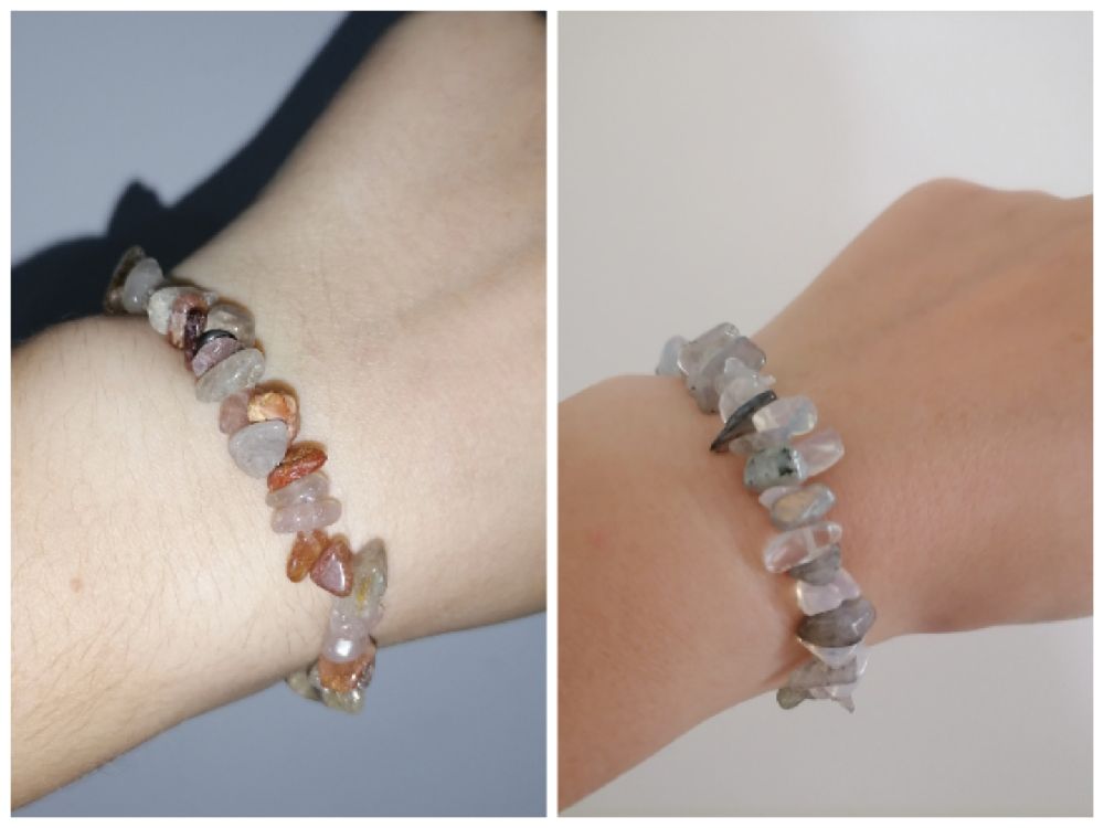Lot bracelets pierres semi précieuses