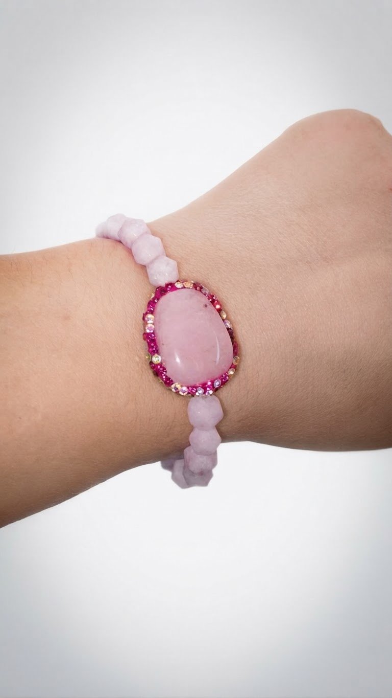 Bracelet quartz rose 