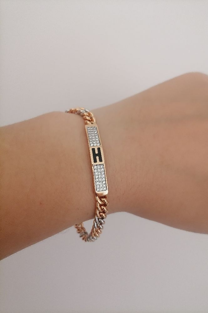 Bracelet medical plaqué or 