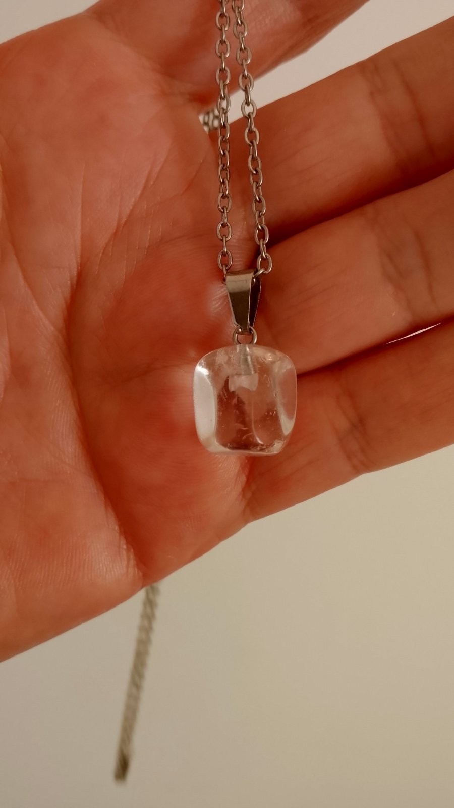 Collier Quartz clair ( Cristal de roche )